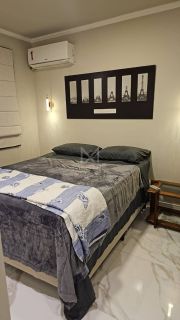 APARTAMENTO  MOBILIADO COM 03 DORM. NO ED. RIO NEGRO NA MEIA PRAIA