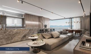 APARTAMENTO NOVO DE 03 SUÍTES, 02 VAGAS À 50M DA ORLA DE BALNEÁRIO PEREQUÊ SC. REF.: 193920