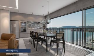 APARTAMENTO NOVO DE 03 SUÍTES, 02 VAGAS À 50M DA ORLA DE BALNEÁRIO PEREQUÊ SC. REF.: 193920