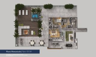 APARTAMENTO NOVO DE 03 SUÍTES, 02 VAGAS À 50M DA ORLA DE BALNEÁRIO PEREQUÊ SC. REF.: 193920