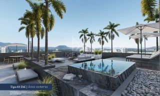 APARTAMENTO NOVO DE 03 SUÍTES, 02 VAGAS À 50M DA ORLA DE BALNEÁRIO PEREQUÊ SC. REF.: 193920