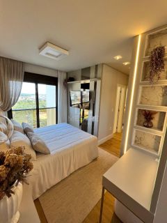 Vista definitiva para lagoa e mar