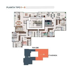 APARTAMENTO NOVO 4 SUÍTES ANDAR ALTO À VENDA EM MEIA PRAIA ITAPEMA