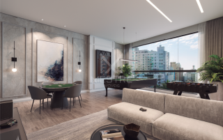 APARTAMENTO COM 4 QUARTOS ANDAR ALTO PARA VENDA EM ITAPEMA CENTRO
