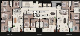 APARTAMENTO NOVO 3 SUÍTES ANDAR ALTO PARA VENDA EM ITAPEMA