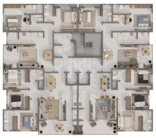 APARTAMENTO 3 DORMITÓRIOS NOVO PARA VENDA EM BALNEÁRIO PEREQUÊ