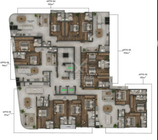 APARTAMENTO NOVO LATERAL PARA O MAR ANDAR ALTO PARA VENDA EM PEREQUÊ