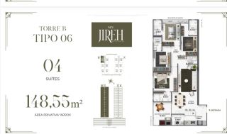 APARTAMENTO 02 SUÍTES NOVO À VENDA EM BALNEÁRIO PEREQUÊ