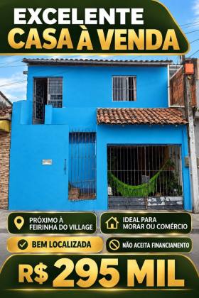 EXCELENTE CASA PARA COMERCIO PROX FEIRINHA DO VILLAGE