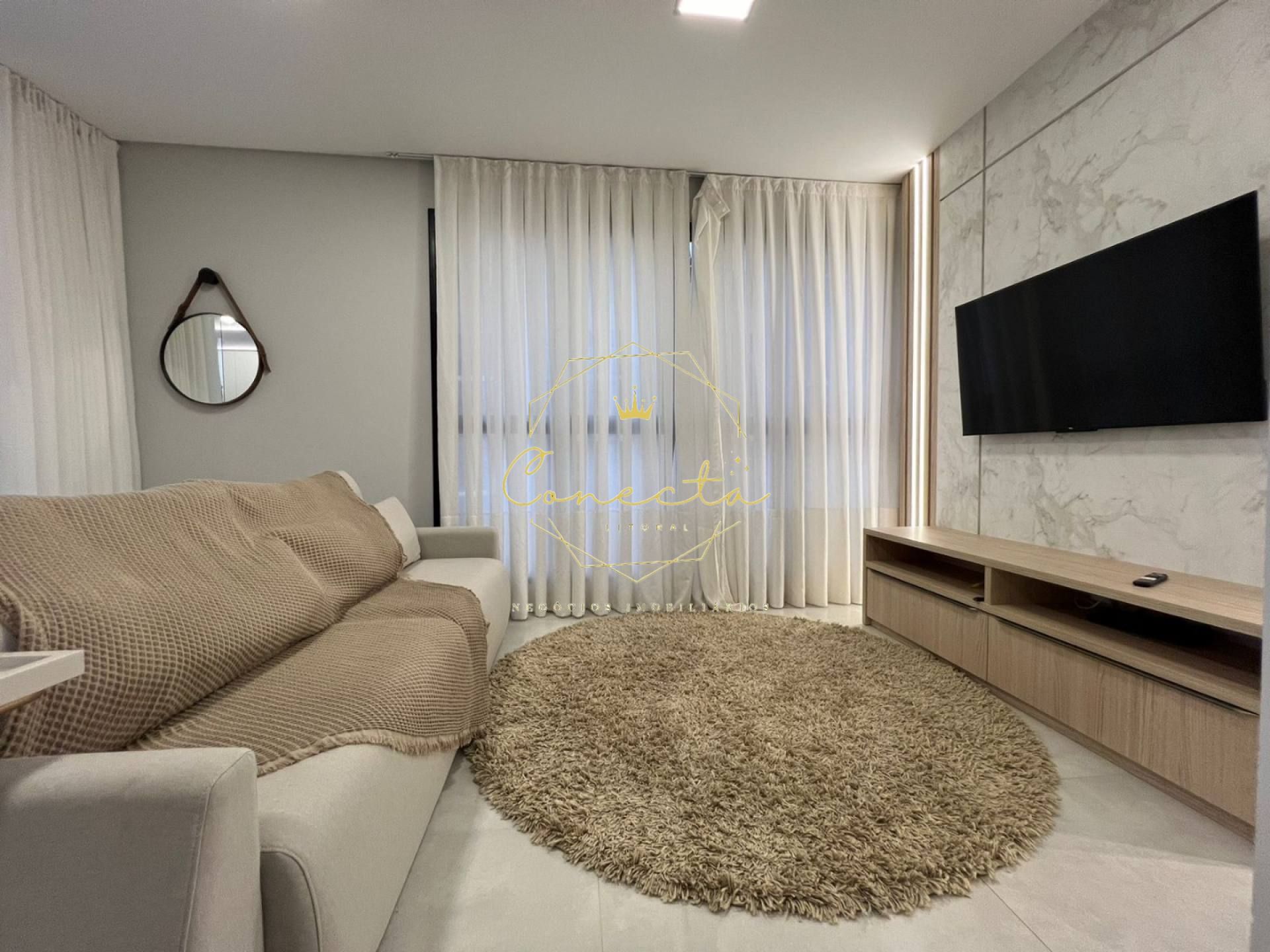 Apartamento a venda em itapema/meia praia, 2 suítes, 2 vagas de garagem, mobiliado.