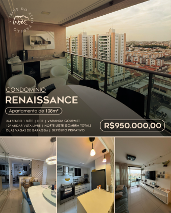 Apartamento no Renaissance – Alameda das Árvores /