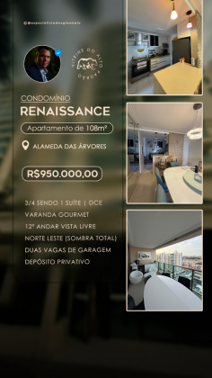 Apartamento no Renaissance – Alameda das Árvores /