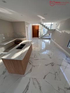 Casa moderna condomínio Horto Ville, fino acabamento 4/4 - área gourmet com piscina R$ 1.350.000,00