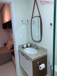 STUDIO INCRÍVEL NO CAMINHO DAS ÁRVORES ✨ Último andar | 20,40m² | Pronto para morar
