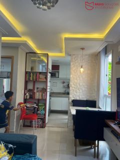 VENDO APARTAMENTO 2/4 COM AREA GARDEN NO SOLAR DAS FLORES