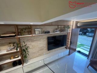 Belíssima casa duplex, nova (2 anos de construção), nascente, com 155 m², localizada em condomínio fechado, na melhor região de Vilas do Atlântico / Lauro de Freitas.