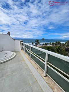 Apartamento com cobertura, vista mar e área gourmet – incluso taxas em Vilas do Atlântico.