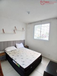 Apartamento mobiliado térreo 2/4 no Solar dos Mares com lazer completo.