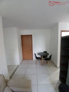 Apartamento mobiliado térreo 2/4 no Solar dos Mares com lazer completo.