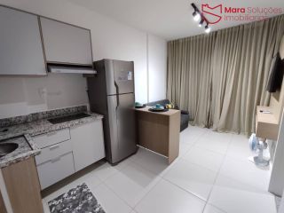 BLUE BARRA - 1/4 Mobiliado com 30m² | Andar Alto
