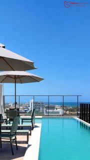 Studio Vista Mar Porteira Fechada no Residencial Ilha de Mykonos | Pedra do Sal