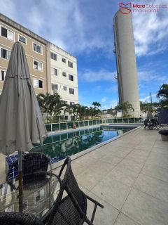 Apartamento 2 Quartos Porteira Fechada no Parque Solar dos Coqueiros | 48 m² | Norte/Sul | Totalmente Mobiliado