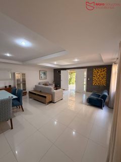 Casa Mobiliada com 5 Quartos para Locação no Condomínio Flor de Lis | Miragem | Energia Solar | Jacuzzi
