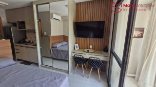Studio Totalmente Mobiliado para Locação no Smart Convenções | 22 m² | Nascente | Condomínio e IPTU Inclusos