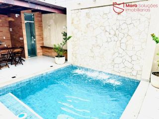 Casa 4 Quartos com 2 Suítes, Piscina e Porteira Fechada em Ipitanga | 180 m² | 2 Minutos da Praia