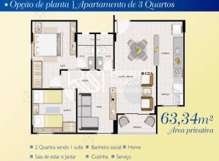 Apartamento Para Vender com 3 quartos 1 suítes no bairro Santa Amélia em Maceió
