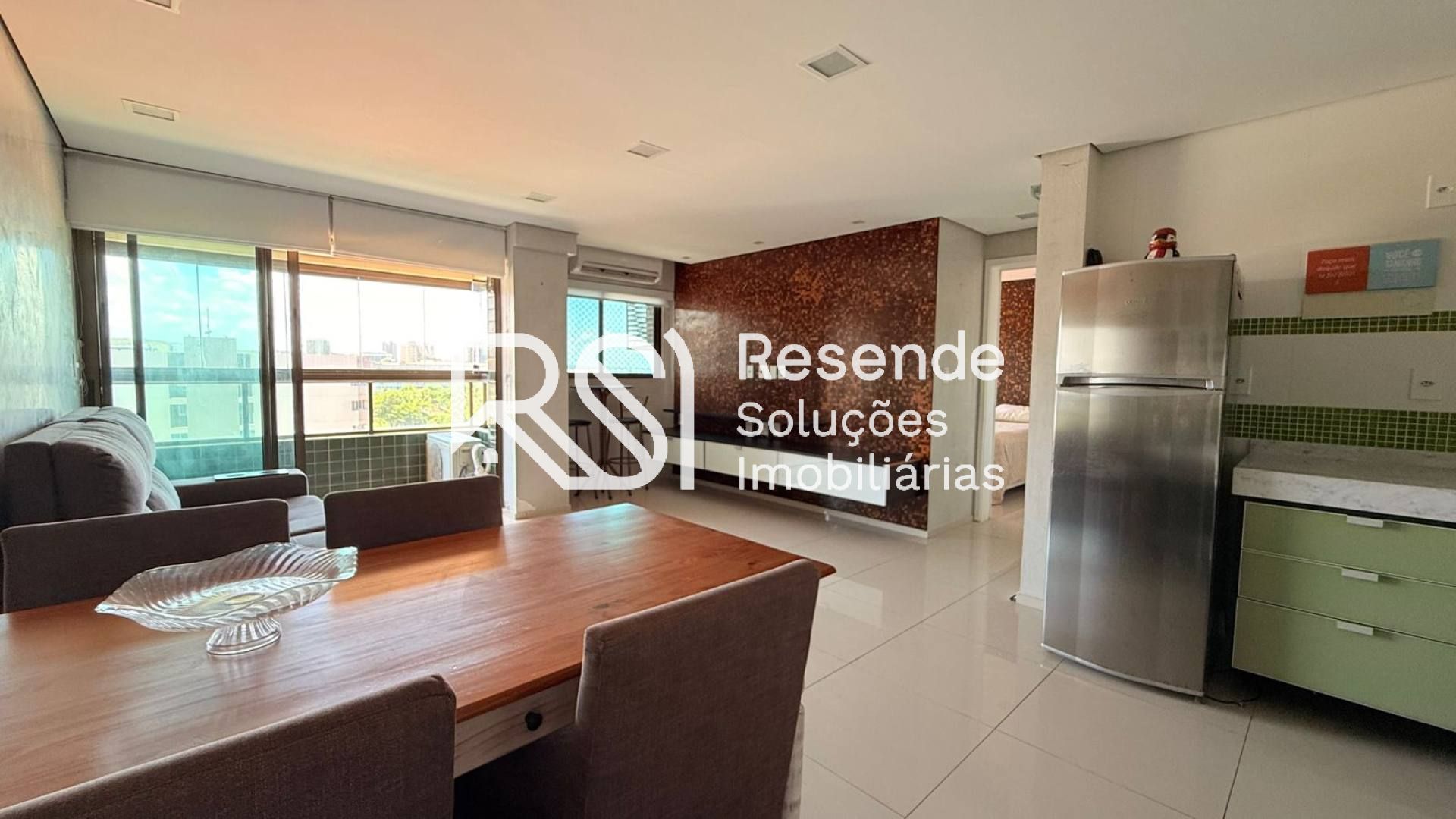 Apartamento Para Vender no Edifício Absolut Class, quarto e sala, suíte e lavabo no bairro Jatiúca em Maceió