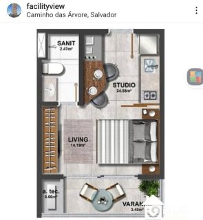 Sofisticação e Lazer no Rooftop: Seu Novo 1/4 no Caminho das Árvores