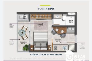 Sofisticação e Lazer no Rooftop: Seu Novo 1/4 no Caminho das Árvores