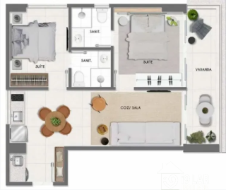 Sofisticação e Tecnologia na Barra: Seu Novo 1/4 com Rooftop e Vista Mar