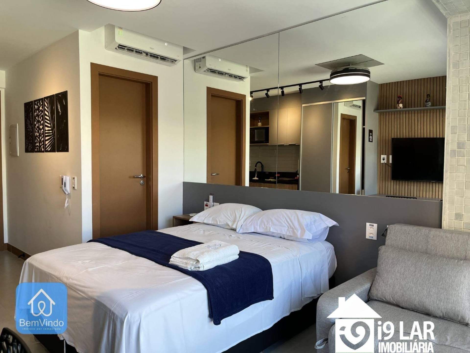 Conforto e Sol da Manhã na Barra: Invista neste Studio Nascente e Mobiliado no ZN Barra