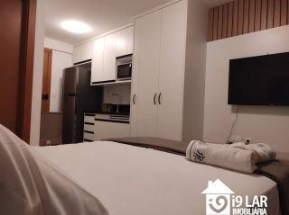 Viva nas Alturas da Barra: Studio Mobiliado em Andar Altíssimo no ZN Barra