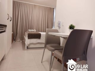 Viva nas Alturas da Barra: Studio Mobiliado em Andar Altíssimo no ZN Barra