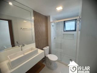 Sofisticação e Conforto no Alphaville 1 – Apartamento 2/4 com Duas Suítes e Área Gourmet.