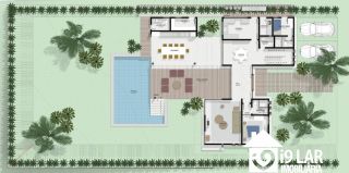 Luxo e Amplitude em Praia do Forte: Casa de 5 Suítes com 402m² no Exclusivo Ilha dos Pássaros
