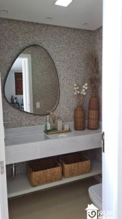 Refúgio de Luxo em Praia do Forte: Casa Design com 6 Suítes, Piscina de 65m² e Privacidade Absoluta