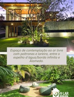 Refúgio de Luxo em Praia do Forte: Casa Design com 6 Suítes, Piscina de 65m² e Privacidade Absoluta