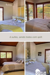 Refúgio de Luxo em Praia do Forte: Casa Design com 6 Suítes, Piscina de 65m² e Privacidade Absoluta