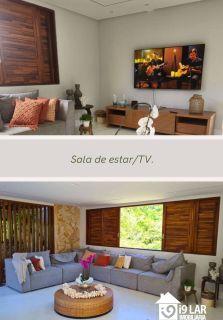 Refúgio de Luxo em Praia do Forte: Casa Design com 6 Suítes, Piscina de 65m² e Privacidade Absoluta