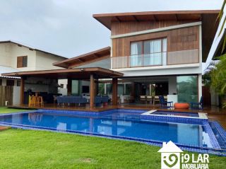 Seu Paraíso Particular em Praia do Forte: Casa Mobiliada e Decorada com 6 Suítes no Condomínio Piscinas Naturais