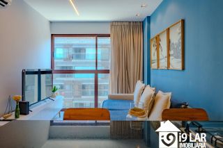 Porteira Fechada na Barra: Apartamento 1/4 Moderno no Edf. NAU