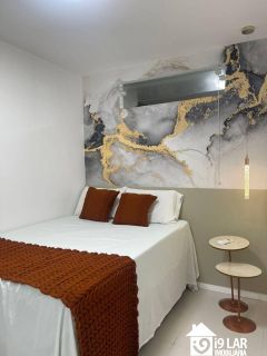 Vista Mar na Orla de Armação: 1/4 Mobiliado no Art Studio com Alto Padrão