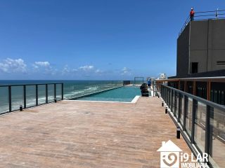 Vista Mar na Orla de Armação: 1/4 Mobiliado no Art Studio com Alto Padrão