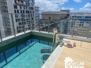 Pé na Areia na Barra: Studio com Vista Mar no Ocean Barra