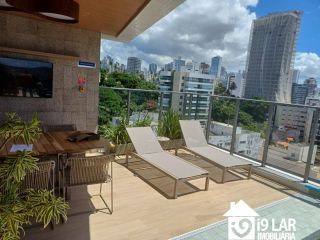 Pé na Areia na Barra: Studio com Vista Mar no Ocean Barra