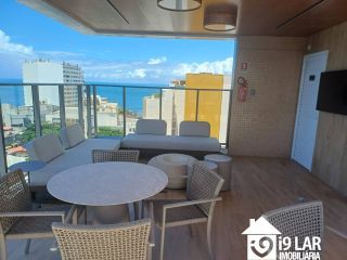 Pé na Areia na Barra: Studio com Vista Mar no Ocean Barra